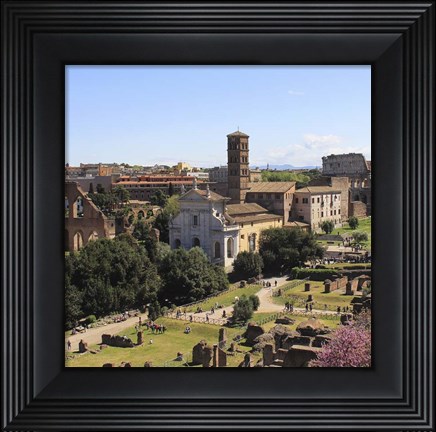 Framed Look from Palatine Hill Francesca Romana Print
