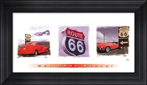 Framed Get Your Kicks Print