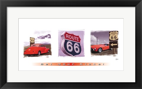 Framed Get Your Kicks Print