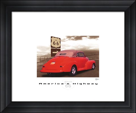 Framed America&#39;s Highway Print