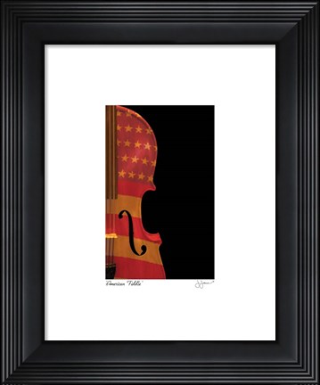 Framed American Fiddle Print