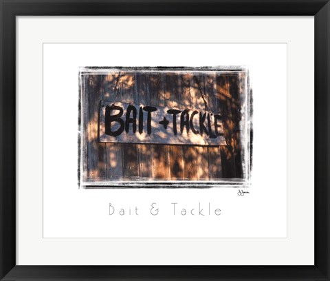 Framed Bait &amp; Tackle Print