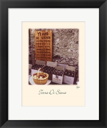 Framed Terra Di Siena Print