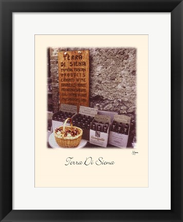 Framed Terra Di Siena Print