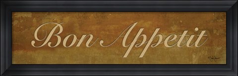 Framed Bon Appetit Print