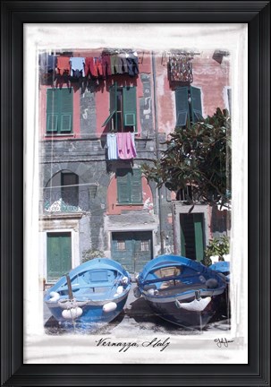 Framed Vernazza, Italy Print