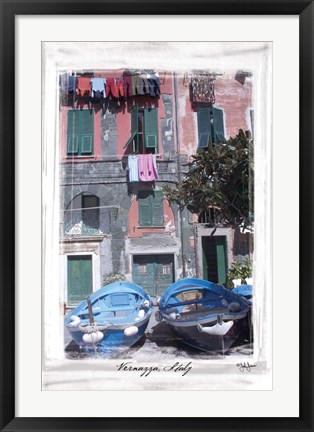 Framed Vernazza, Italy Print