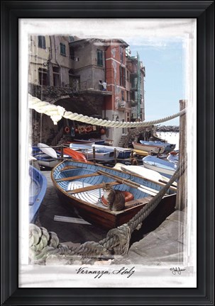 Framed Vernazza, Italy Print