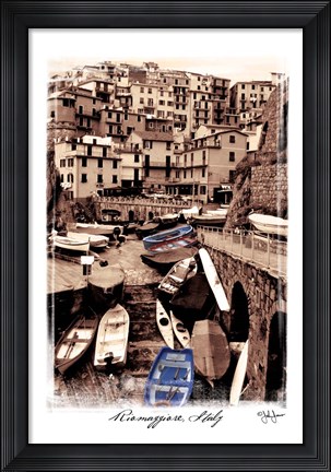 Framed Riomaggiore, Italy Print