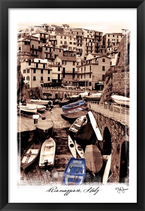 Framed Riomaggiore, Italy Print