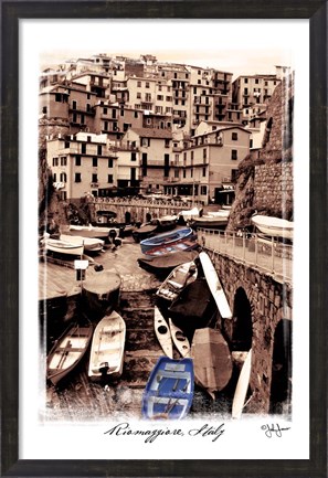Framed Riomaggiore, Italy Print
