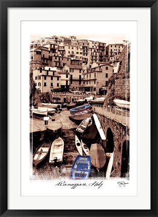 Framed Riomaggiore, Italy Print