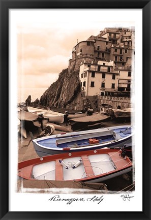 Framed Riomaggiore, Italy Print