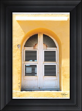 Framed Beach House Window Print