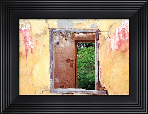 Framed Doors in Window Print