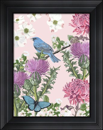 Framed Bird Garden IV Print