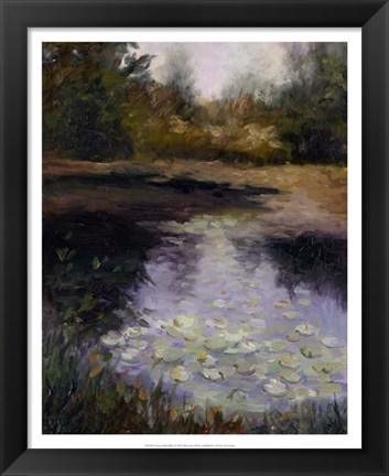 Framed Oregon Water Lilies Print