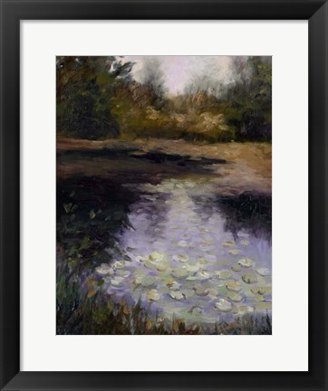 Framed Oregon Water Lilies Print