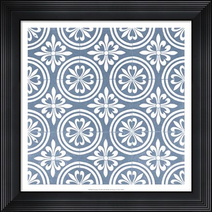 Framed Chambray Tile II Print