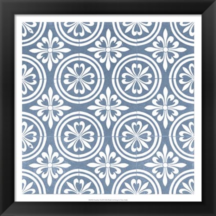 Framed Chambray Tile II Print