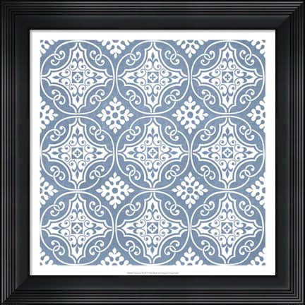 Framed Chambray Tile IV Print