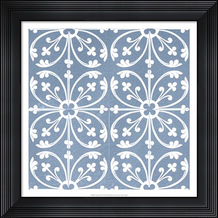 Framed Chambray Tile VI Print