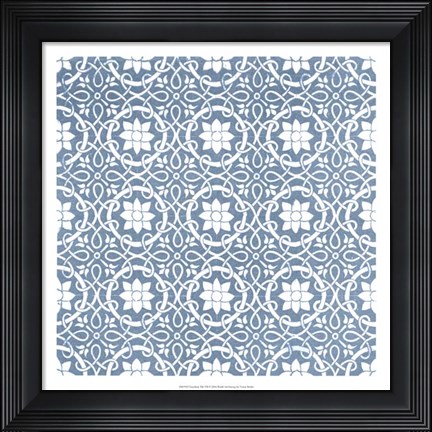 Framed Chambray Tile VII Print