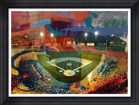 Framed Sox Stadium, Chicago Print