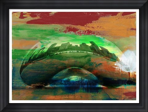 Framed Bean, Chicago Print
