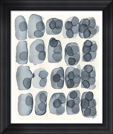 Framed Indigo Five Print