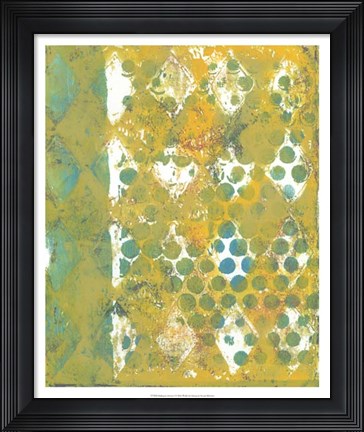 Framed Harlequin Abstract I Print