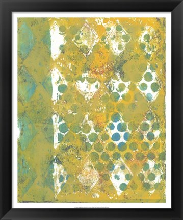 Framed Harlequin Abstract I Print