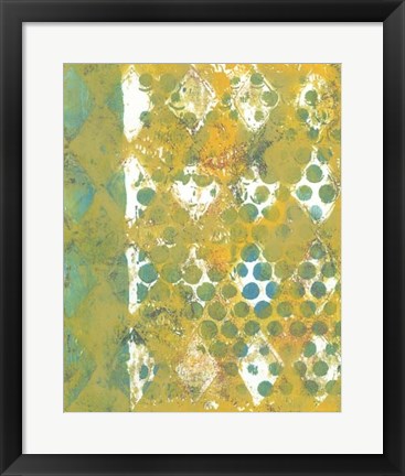 Framed Harlequin Abstract I Print