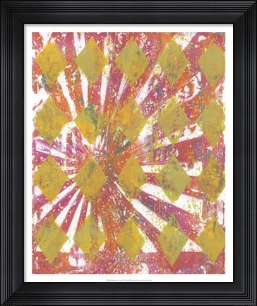 Framed Harlequin Abstract II Print