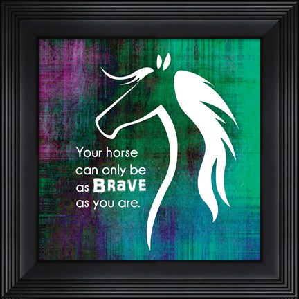 Framed Horse Quote 1 Print