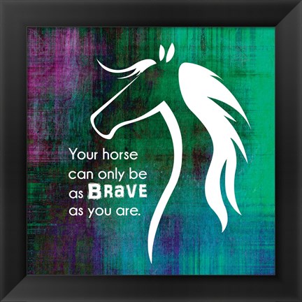 Framed Horse Quote 1 Print