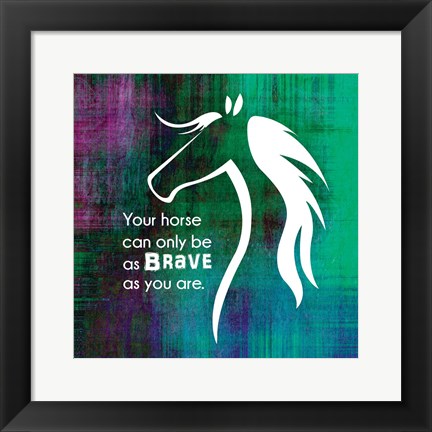 Framed Horse Quote 1 Print