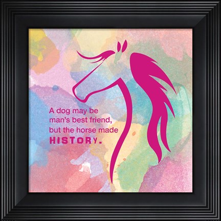 Framed Horse Quote 4 Print