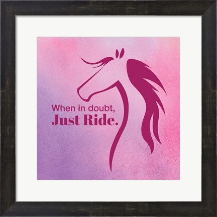 Framed Horse Quote 5 Print