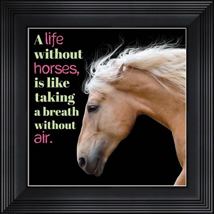 Framed Horse Quote 7 Print