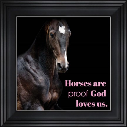 Framed Horse Quote 8 Print