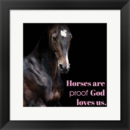 Framed Horse Quote 8 Print