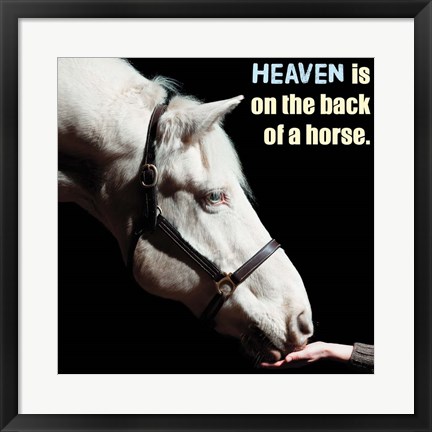 Framed Horse Quote 9 Print
