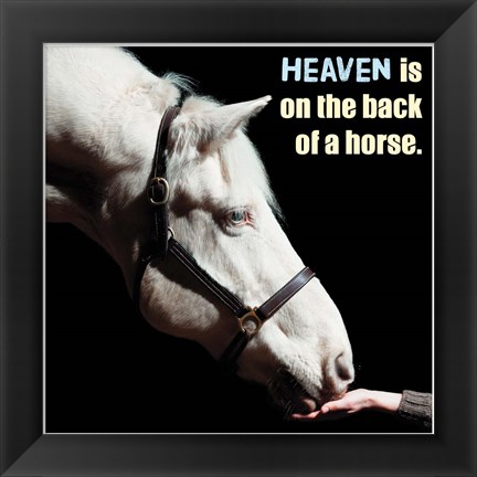 Framed Horse Quote 9 Print