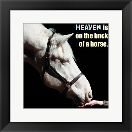 Framed Horse Quote 9 Print