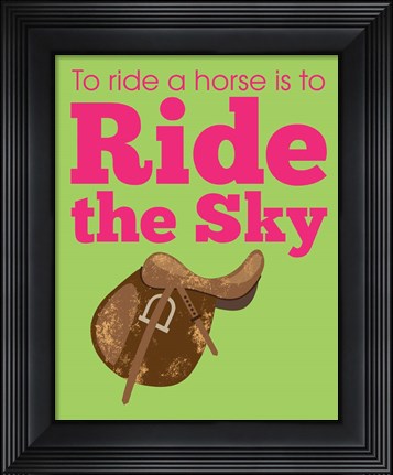 Framed Ride the Sky Print