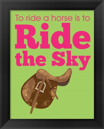 Framed Ride the Sky Print