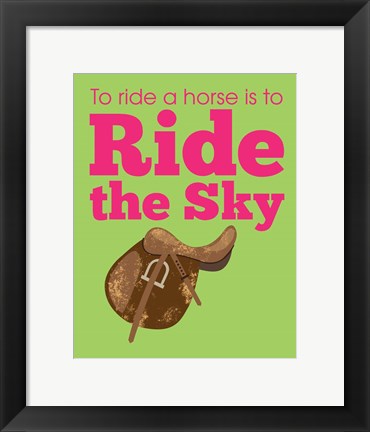 Framed Ride the Sky Print