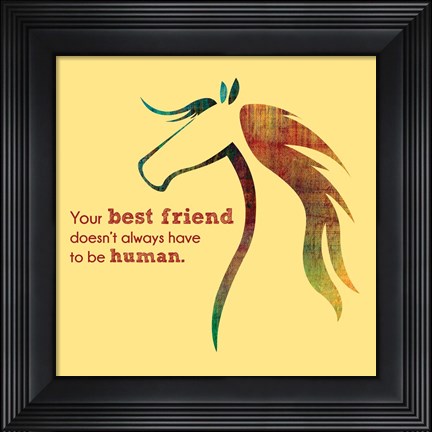 Framed Horse Quote 10 Print