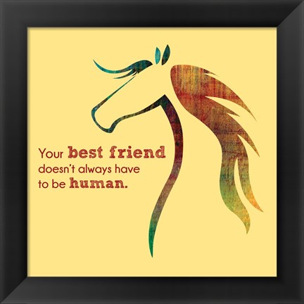 Framed Horse Quote 10 Print